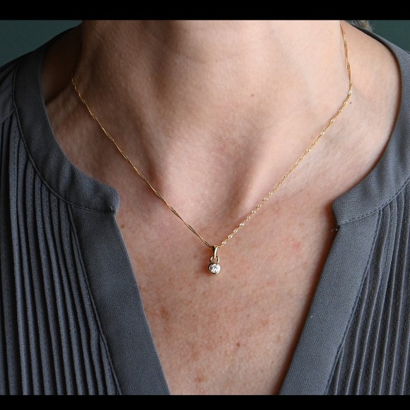 .28 Carat Old European Cut Diamond Pendant - Picture 6 of 9